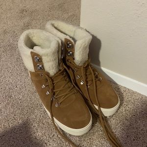 Marc Fisher furry snow shoes!